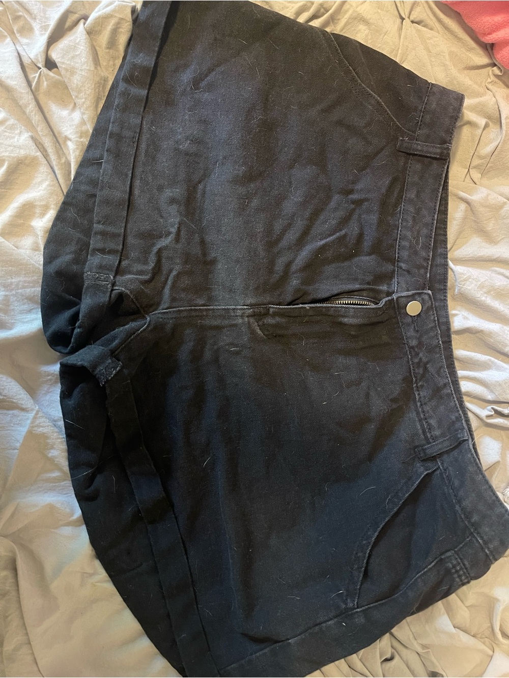 Black Casual High-Rise Shorts
